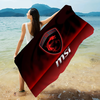 Custom Skin MSI Dragon Logo Cartoon Beach Towel Cute Kawaii Room Decor Bath Girls Children Hand Towels For Bathroom Shower