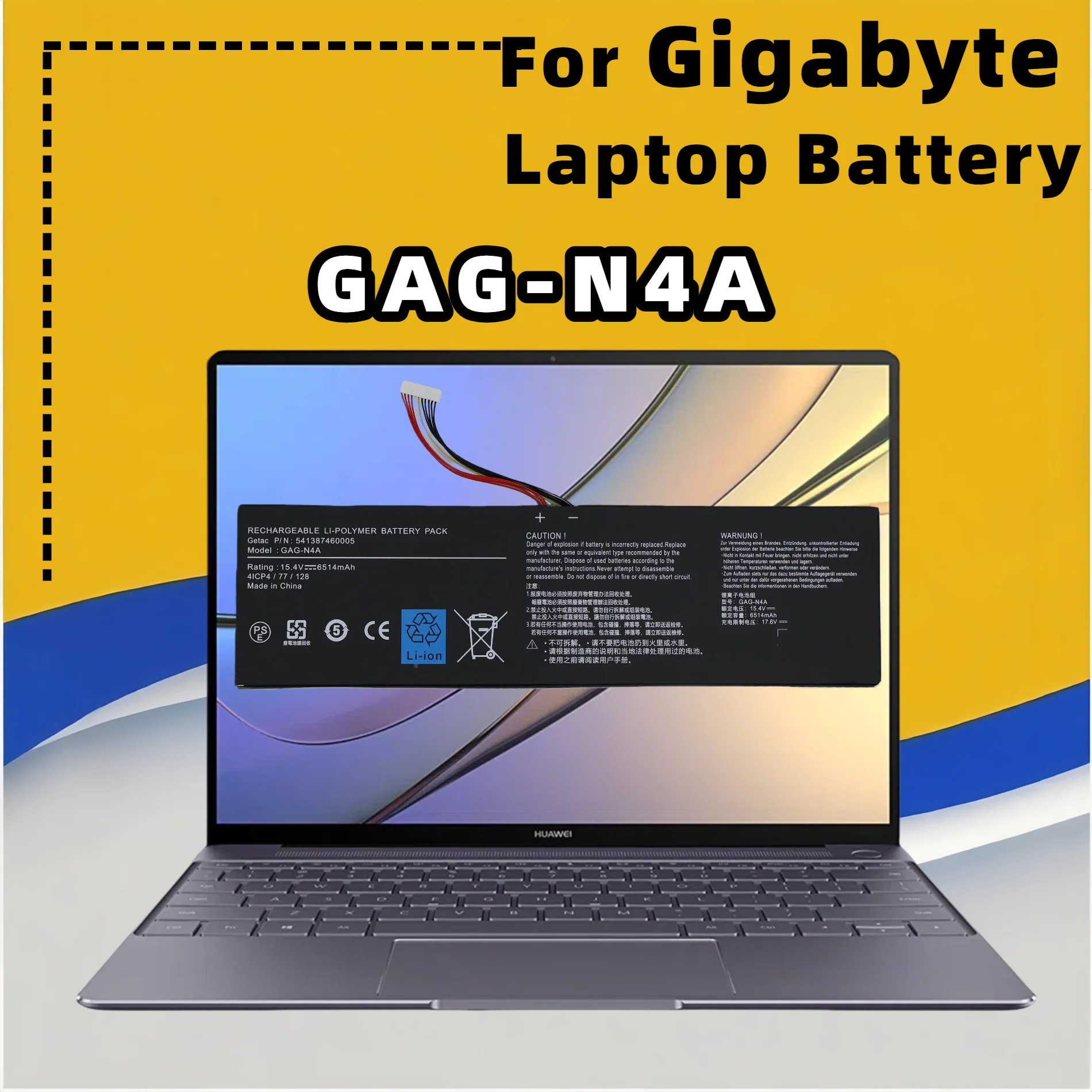 FRLESUI for Gigabyte Aero 15 OLED XD 15 RP75 16 RP86 17 HDR YD 17 XE4 16 YE5 15G KC 15G XC 15P XC GAG-N4A 99WH Battery