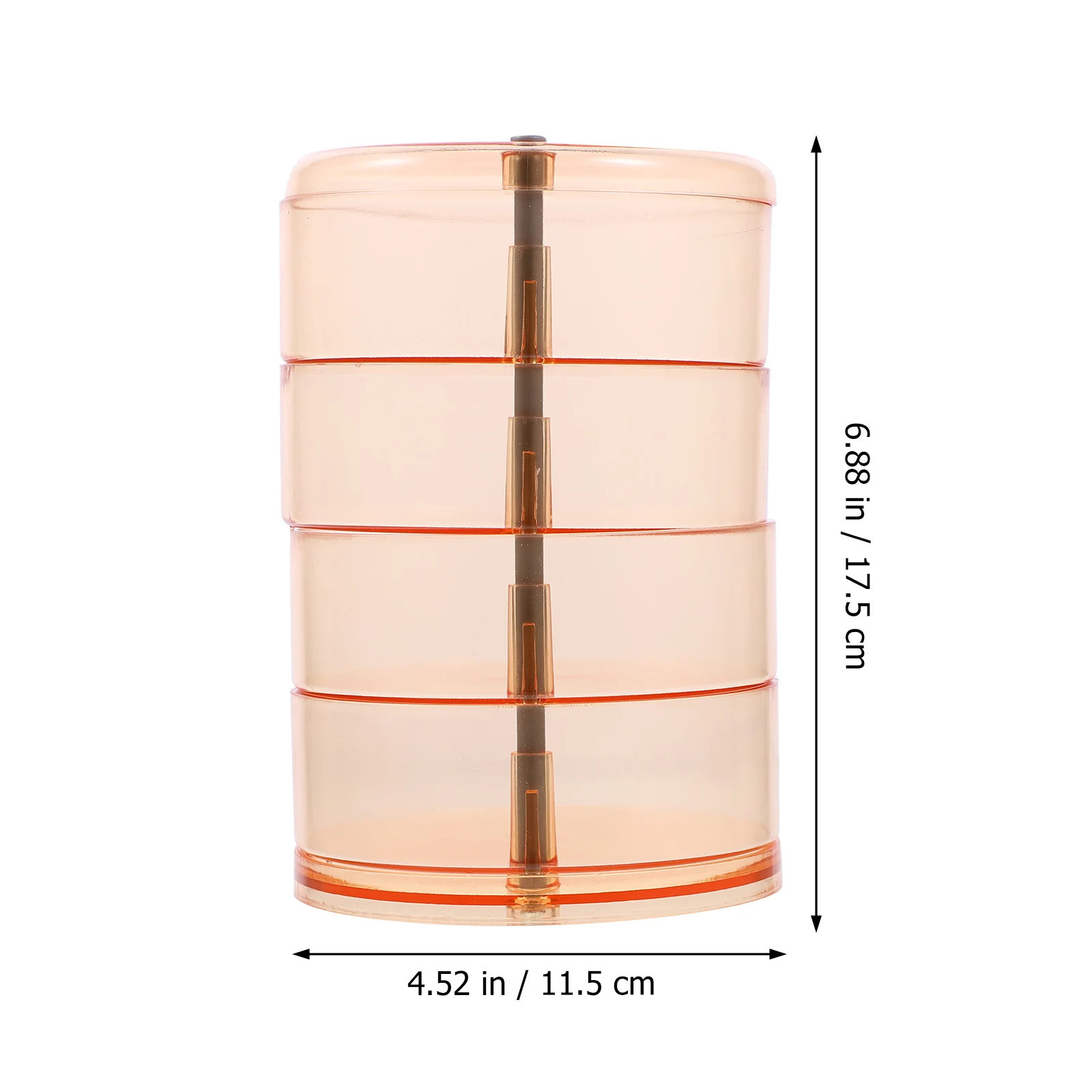 

Four Layer Jewelry Box Large Capacity Partition Storage Dust Cover ganizer Earrings Ring Necklaces Dressing Table Decor