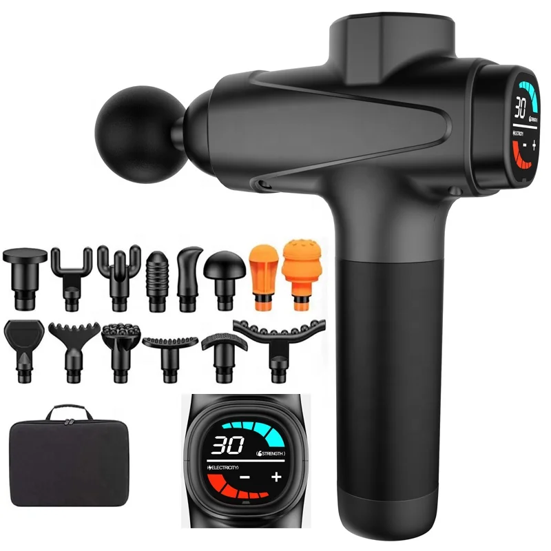2025 New Brushless Body Gun Massager Vibration Muscle Massage Gun Cordless Fascia Gun