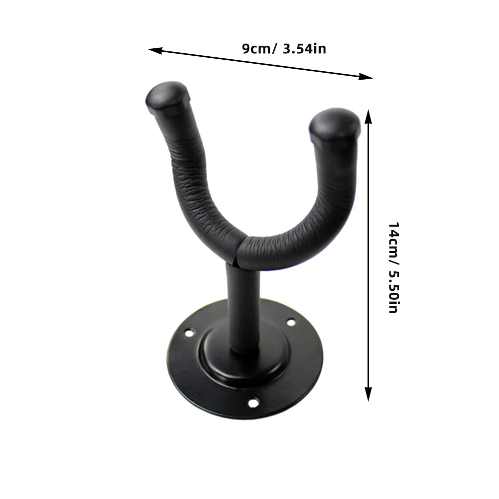 Colgador de pared para guitarra/soporte/soporte/rack/gancho con placa redonda (negro) soporte de pared para guitarra soporte de pared para guitarra