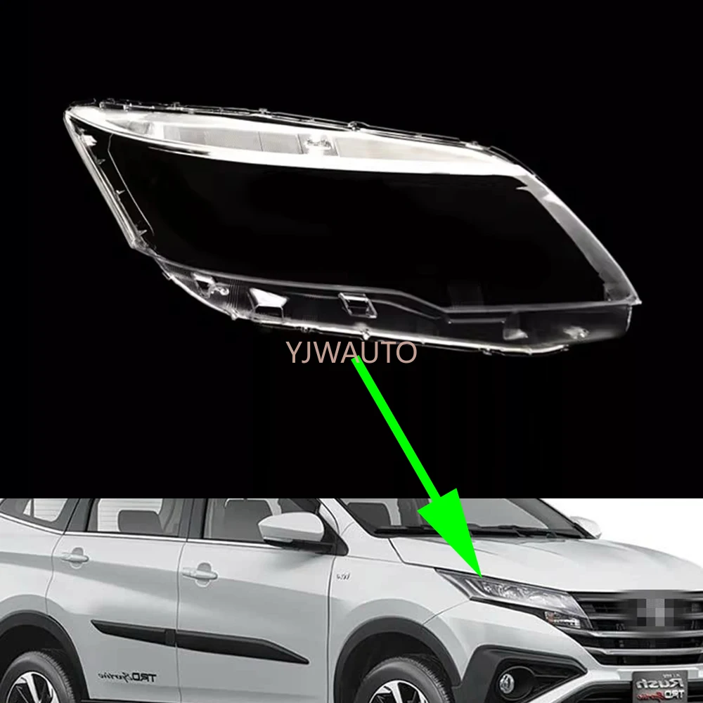 

For Toyopet Rush Perodua Aruz Daihatsu Terios 2018 2019 2020 2021 2022 Headlight Cover Car Headlamp Lens Glass Auto Lamp Shell