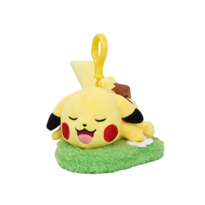 Pokemon portachiavi Anime Figure Kawaii Pikachu Mew Snorlax Eevee Scorbunny Dolls Bag ciondolo decorazione ornamento regali per bambini giocattoli