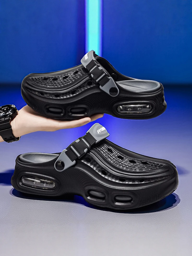 

Men's Summer Casual Sports Outdoor Beach Sandals Anti-slip Thick Bottom Heightening Driving Two-use Cool Slippers EVA Material