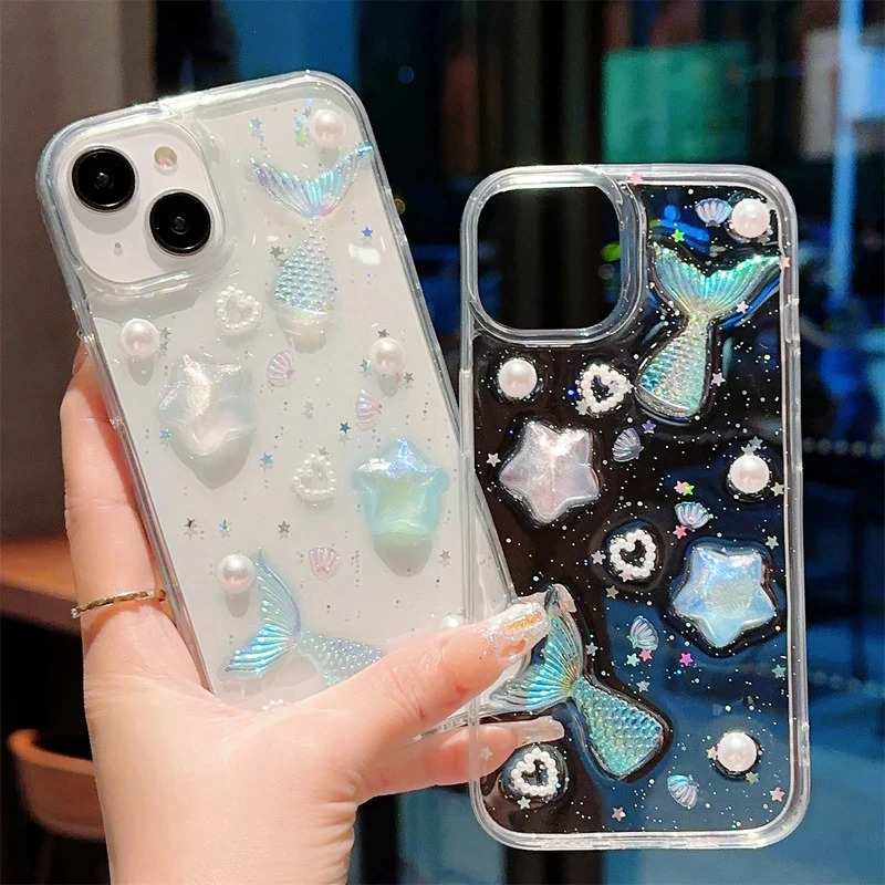 Fashion 3D Laser Fishtail Shel - огляд і ціна Phone Accessories Wholesale In China