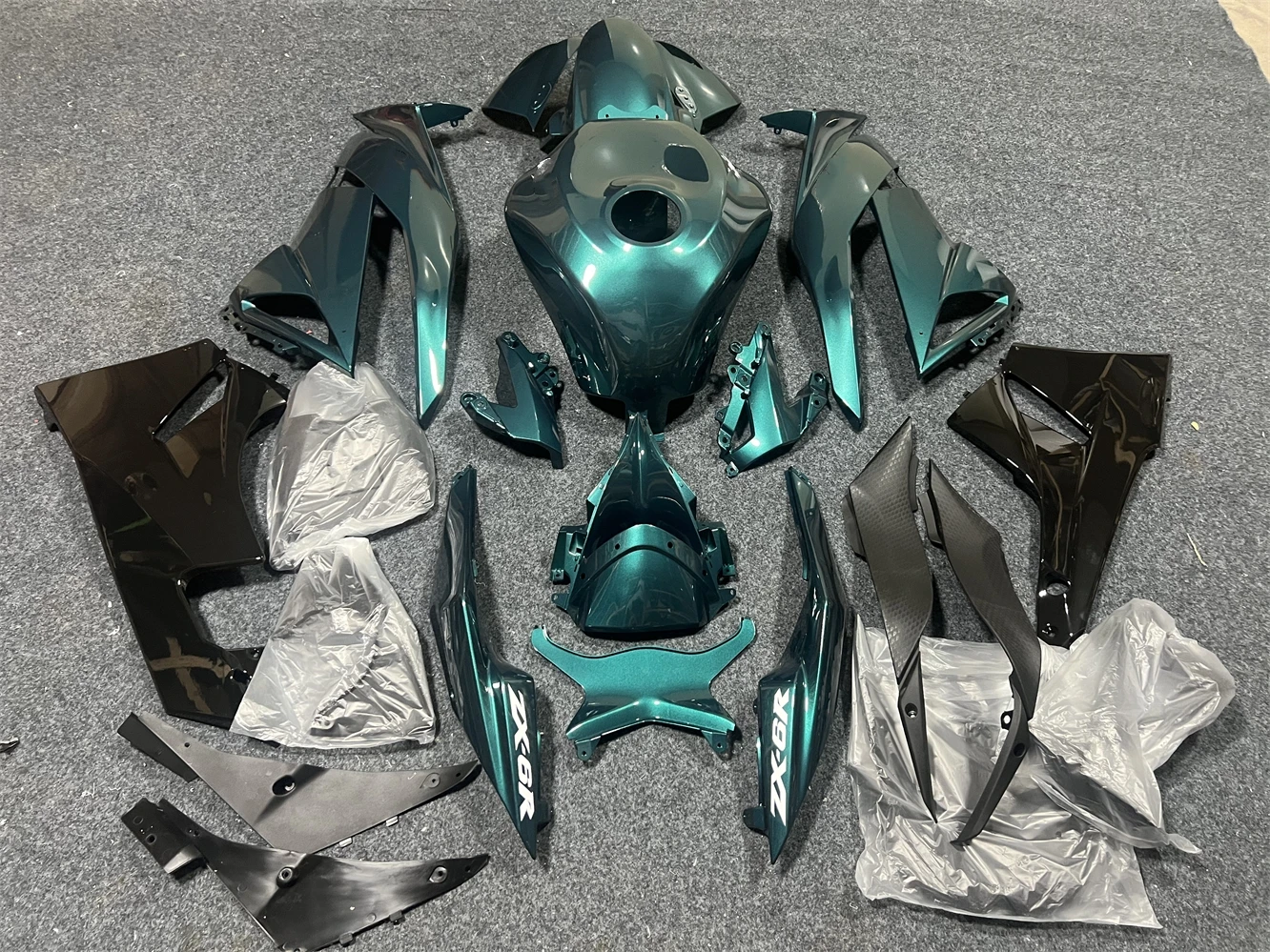 Fit For Ninja ZX-6R ZX6R 636 2009 2010 2011 2012 09 10 11 12 Motorcycle Fairings Accessories New ABS Shell Matte black