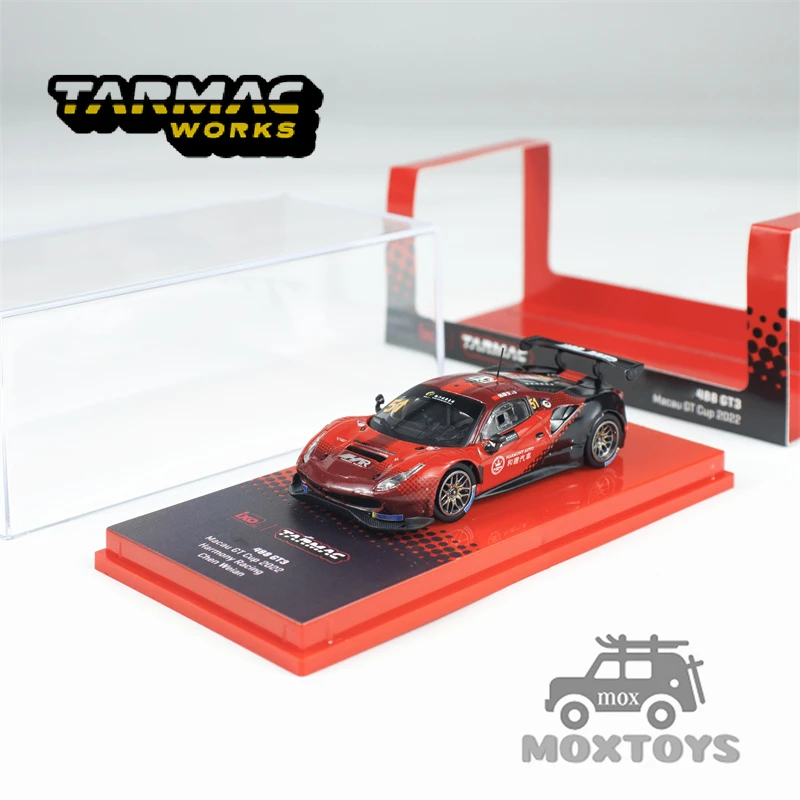 

Tarmac Works TW 1:64 488 GT3 Macau GT Cup 2022 Harmony Racing Diecast Model Car