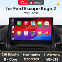 Junsun V1 2din Android 13 Wireless CarPlay Android Auto Radio forFord Kuga Escape 2013 2014-2016 4G Car Multimedia GPS autoradi