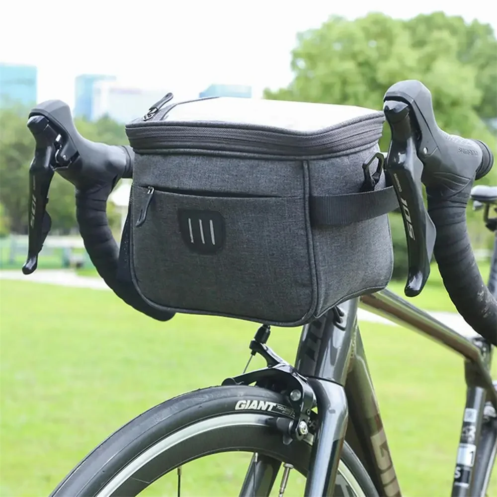 Bicycle Handlebar Pannier Bags Road Bike Front Container Shoulder Carry Pouch Cooler Bicycle Bags Bike Leg Bag