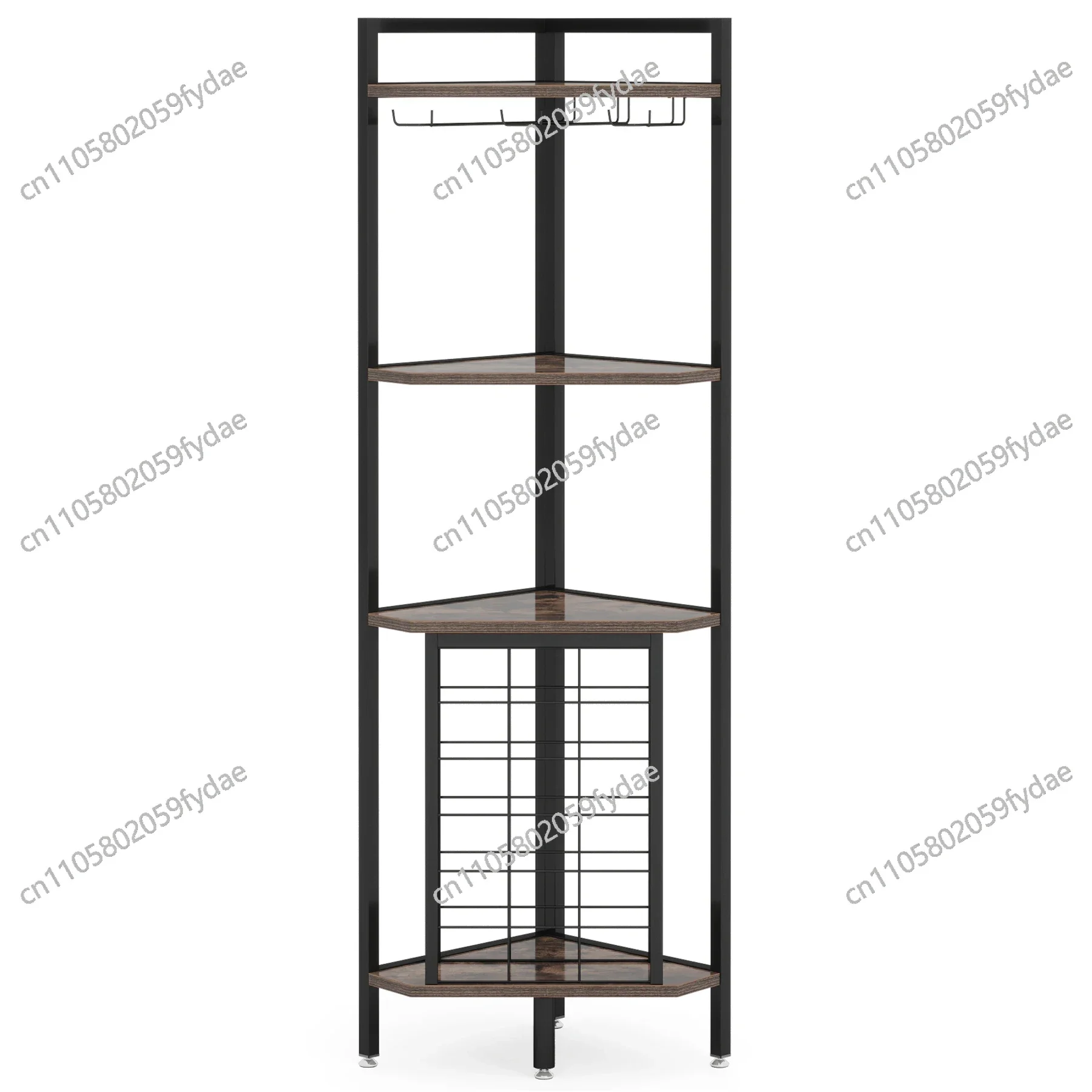 

Винный шкаф-бар с 4-ярусной угловой полкой и держателем для бокалов