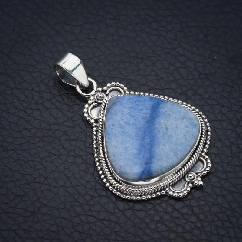 

Hesy® Natural Owyhee Opal Handmade 925 Sterling Silver Pendant 1.75" F4151
