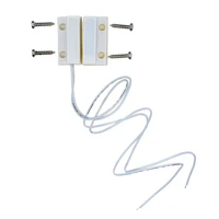 MC-38 Detector de Sensor de ventana de puerta con cable interruptor magnético normalmente cerrado o normalmente abierto NC/NO para sistema de alarma de seguridad para el hogar