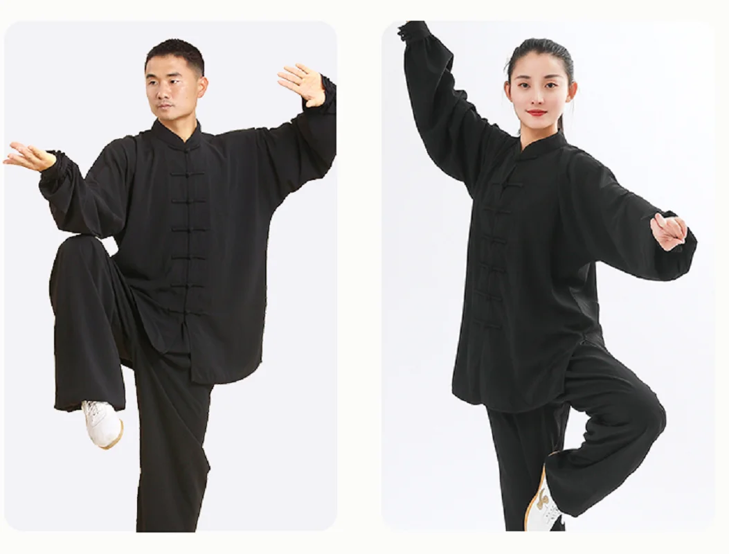 

Hot Sale Chinese Traditional Men Women Kung Fu Suit Casual Outdoor Sport Clothing Tai chi Martial arts Uniform Jacket Pants Sets