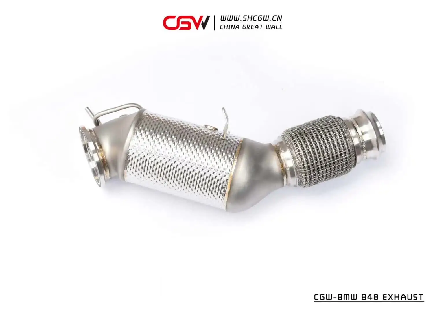CGW Best Price High Performance Sound Exhaust Header With Heat Shield for B48 Engine 2.0T