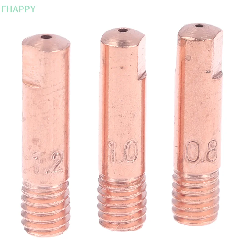 5ชิ้นปลายหัวฉีดแก๊ส MB-15AK M6 * 25มม. เชื่อมไฟฉายปลายสัมผัส0.8/1.0/1.