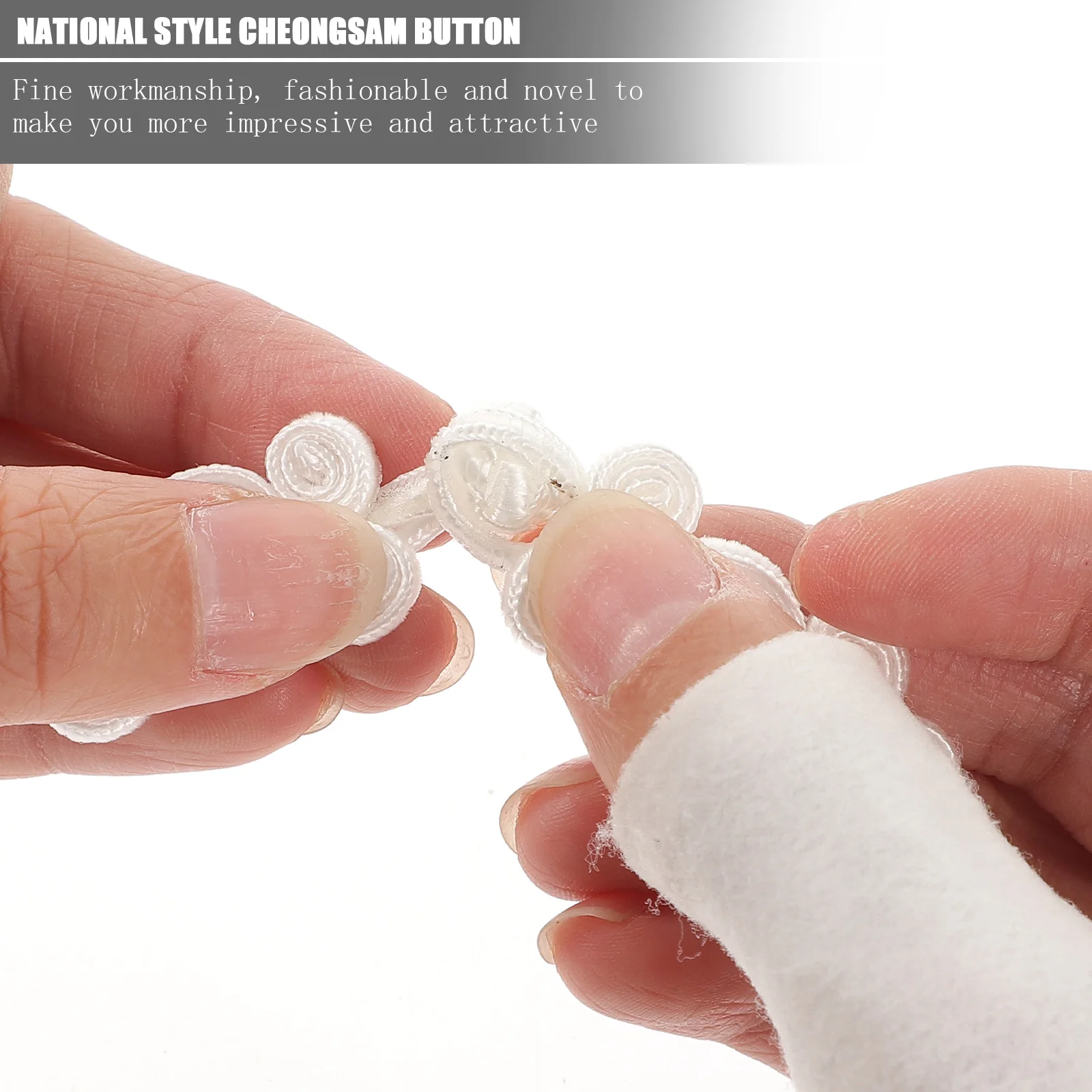 Cierre de Botón Estilo Chino para Cheongsam, Suéter, Patrón de Flores, Cierres de Costura, Accesorios de Bricolaje para Ropa, Manualidades