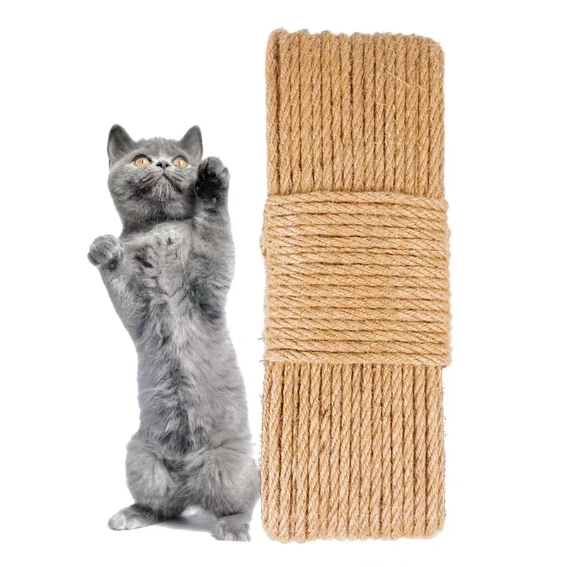 10Meters Pet Cat Scratching Twine Rolls Hemp Twisted Cord Macrame Paw Claw Furniture Protector Natural Jute Scratch Guards Rope