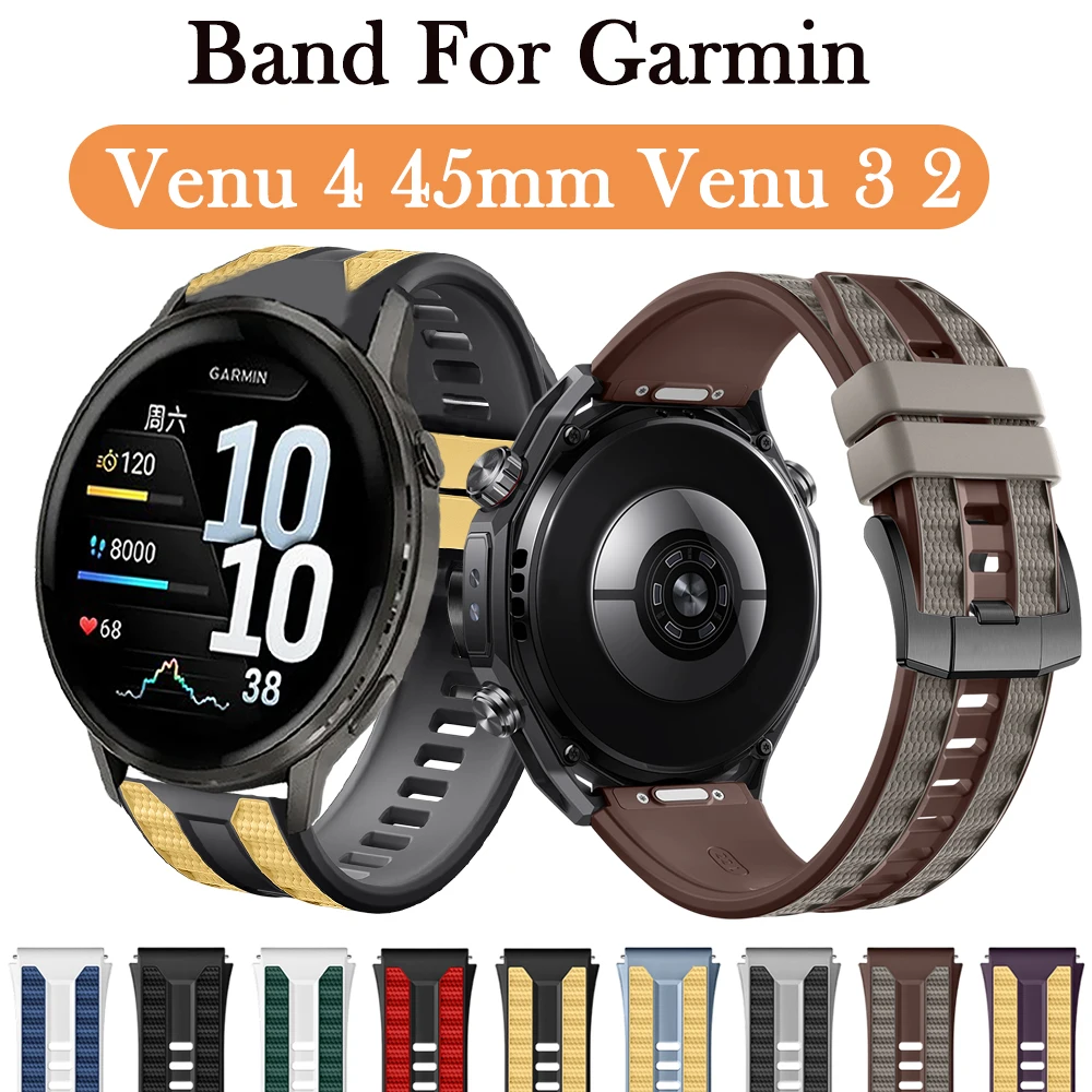 

Ремешок 22 мм для Garmin Venu 4, 47 мм, спортивный дышащий ремешок для Garmin Venu 3 2 Forerunner 255 265 Vivoactive 6, универсальный ремешок