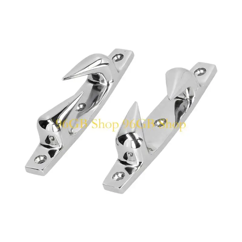 96GB Boat Deck Skene Chocks Pair with Smooth Rope Guide Channel Form for Boats Use