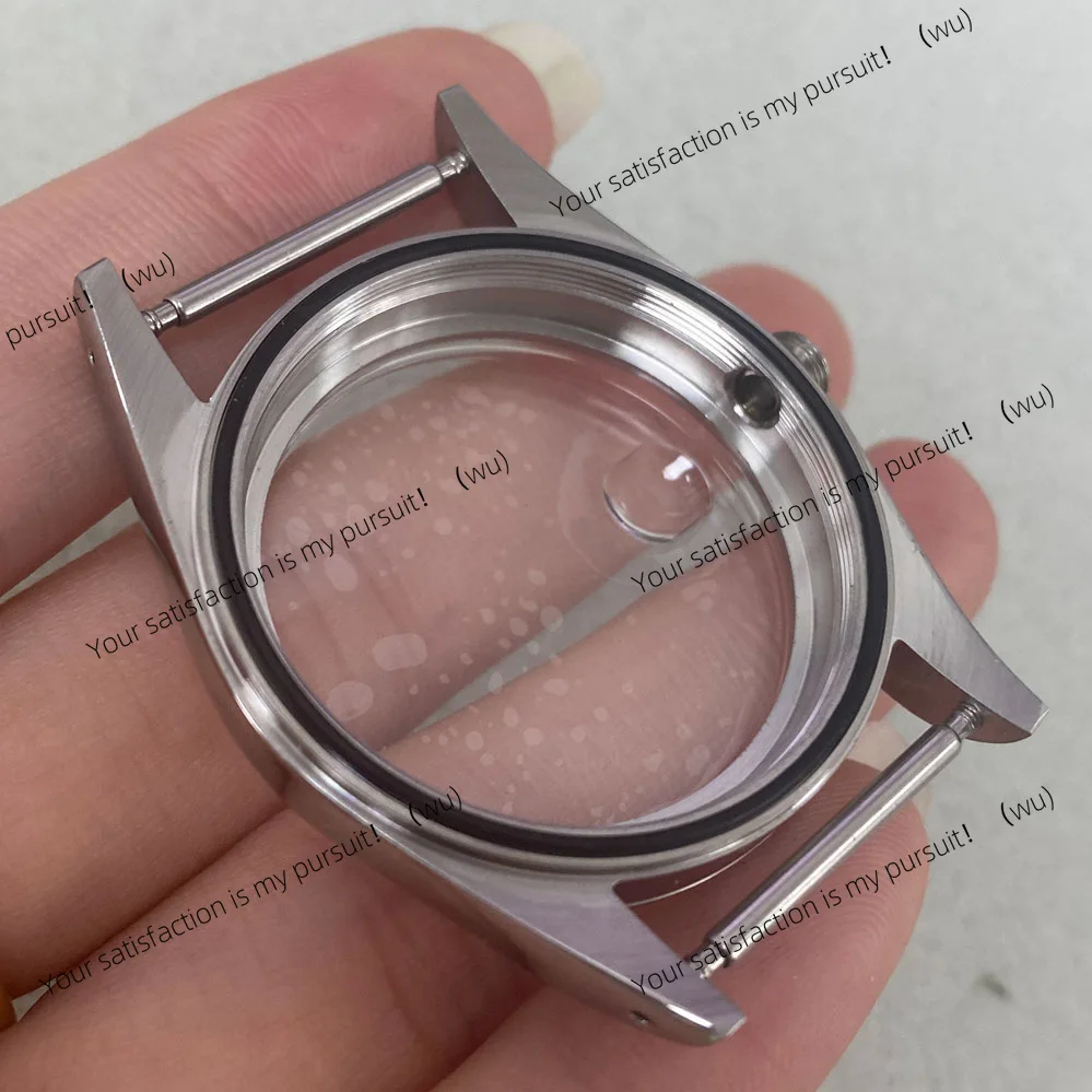 ZOCI-36mm Stainless Steel Watch Case Acrylic Dial Press-in Crown Watch Parts Fit NH35 NH35 Mechanical Movement