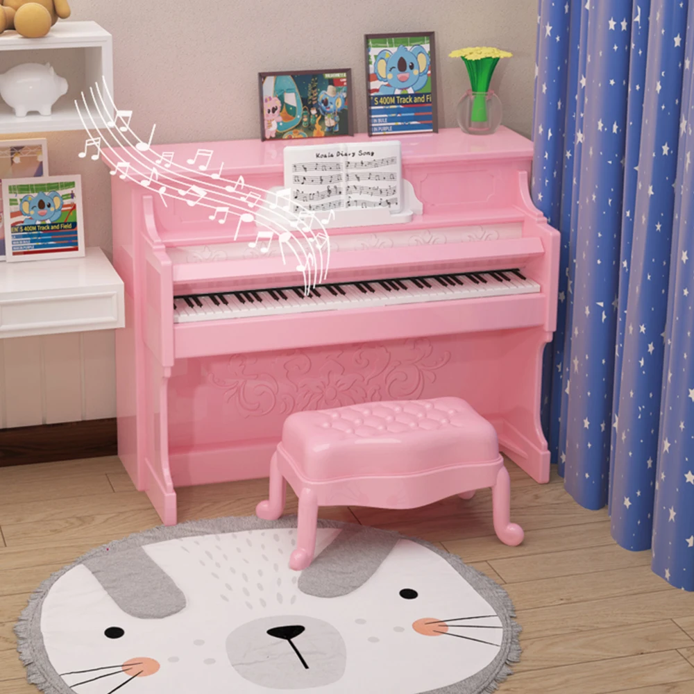 1:12 Dollhouse Koala Miniature Furniture Simulation Music Electric Piano Decoration Micro Model Girl Playhouse Birthday Gift Toy