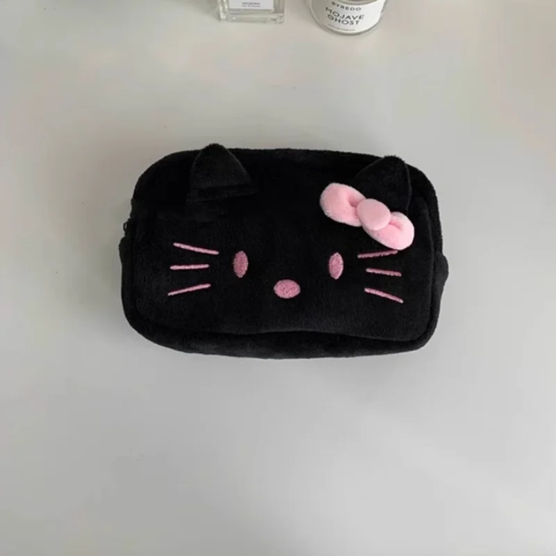 Hello Kitty Plush Bag Anime Sanrio Cosmetic Storage Bags Cute stationery Cartoon Kawaii Pencil Case Girl Birthday Gifts Portable