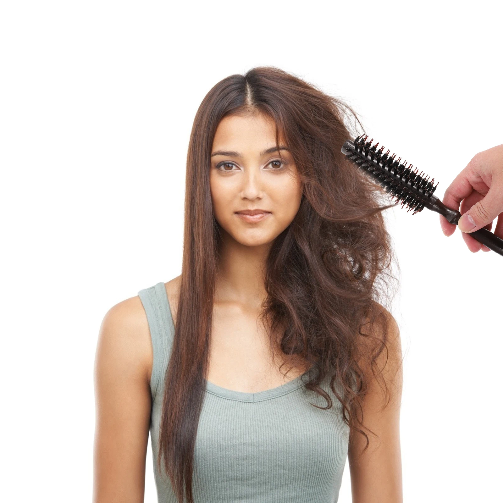 

2Pcs Wooden H Boar Bristle Hair Brush Durable Styling Comb for Women Curly Hair Scalp Massage Promote Circulation