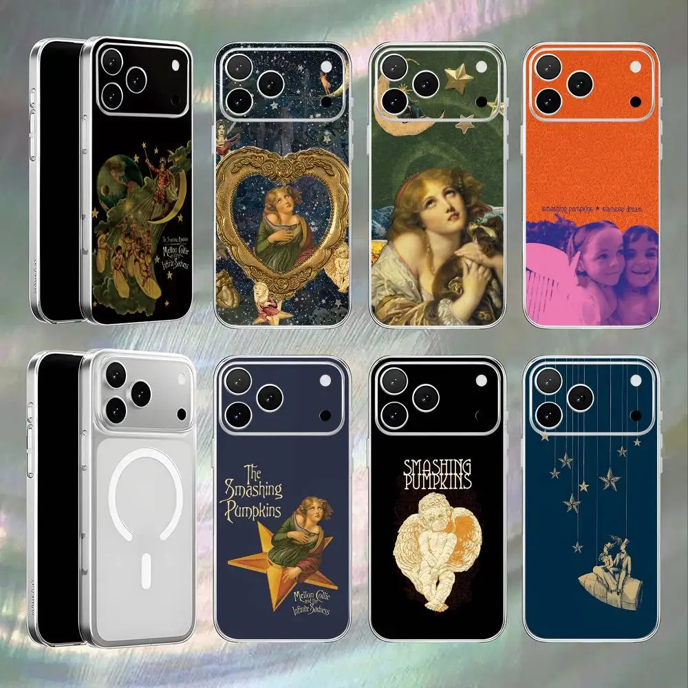 

The Smashing Pumpkins Phone Case For iPhone 17,16,15,14,13,12,11,Pro,Max,Plus,E,Air,Mini Magnetic Frosted Clear