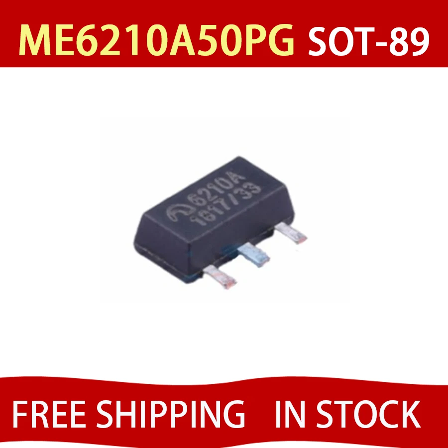 50PCS ME6210A50PG ME6210A33PG ME6210A30PG SOT-89 6210A In Stock