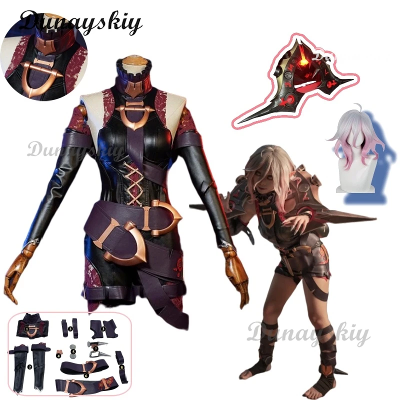 

Anime Briar Cosplay Costume Wig Weapon League Of Legends Cosplay Game LOL Briar Jumpsuits Role Playing Girls Halloween Party