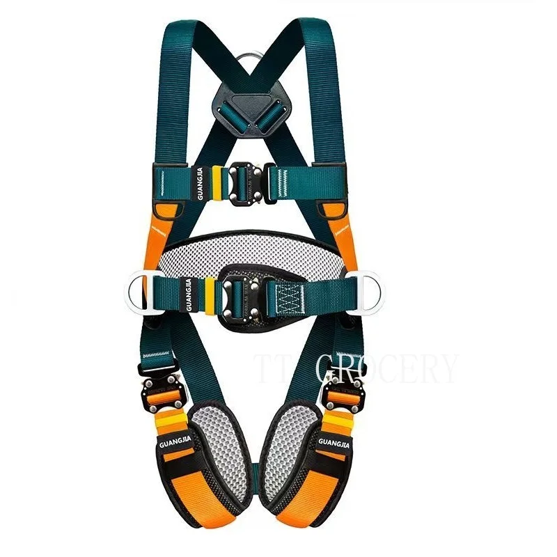 Full Body High Altitude Work Safety Harness Five-point Safety Belt/Rope Outdoor Climbing Training Construction Protect Equipment
