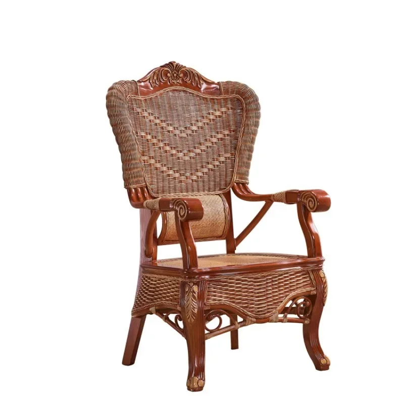Rattan Classical Chinese Furniture Chinese Class Rattan Art Leisure Office Chair Designer