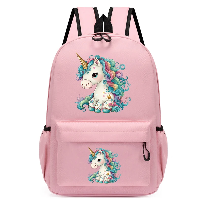 Children's Backpack Cartoon Unicorn Print School Bags Kindergarten School Bag for Kids Baby Boys Girls Bookbag Anime Travel Bags