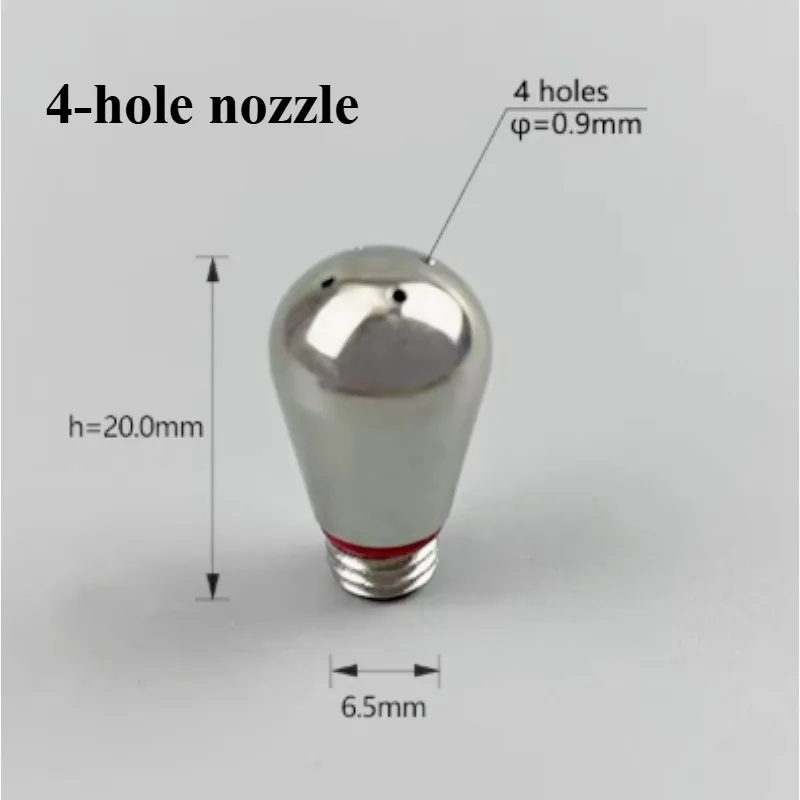 

Подходит для кофемашин Gargia Classic Evo: паровая насадка с 3 или 4 отверстиями, диаметр отверстия 0,9 мм.