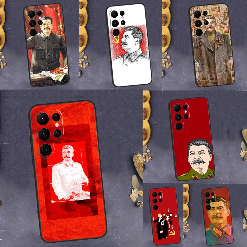 Stalin Soviet Case For Samsung Galaxy S23 S22 S21 Ultra S20 FE S8 S9 S10 Plus Note 10 20 Ultra Cover