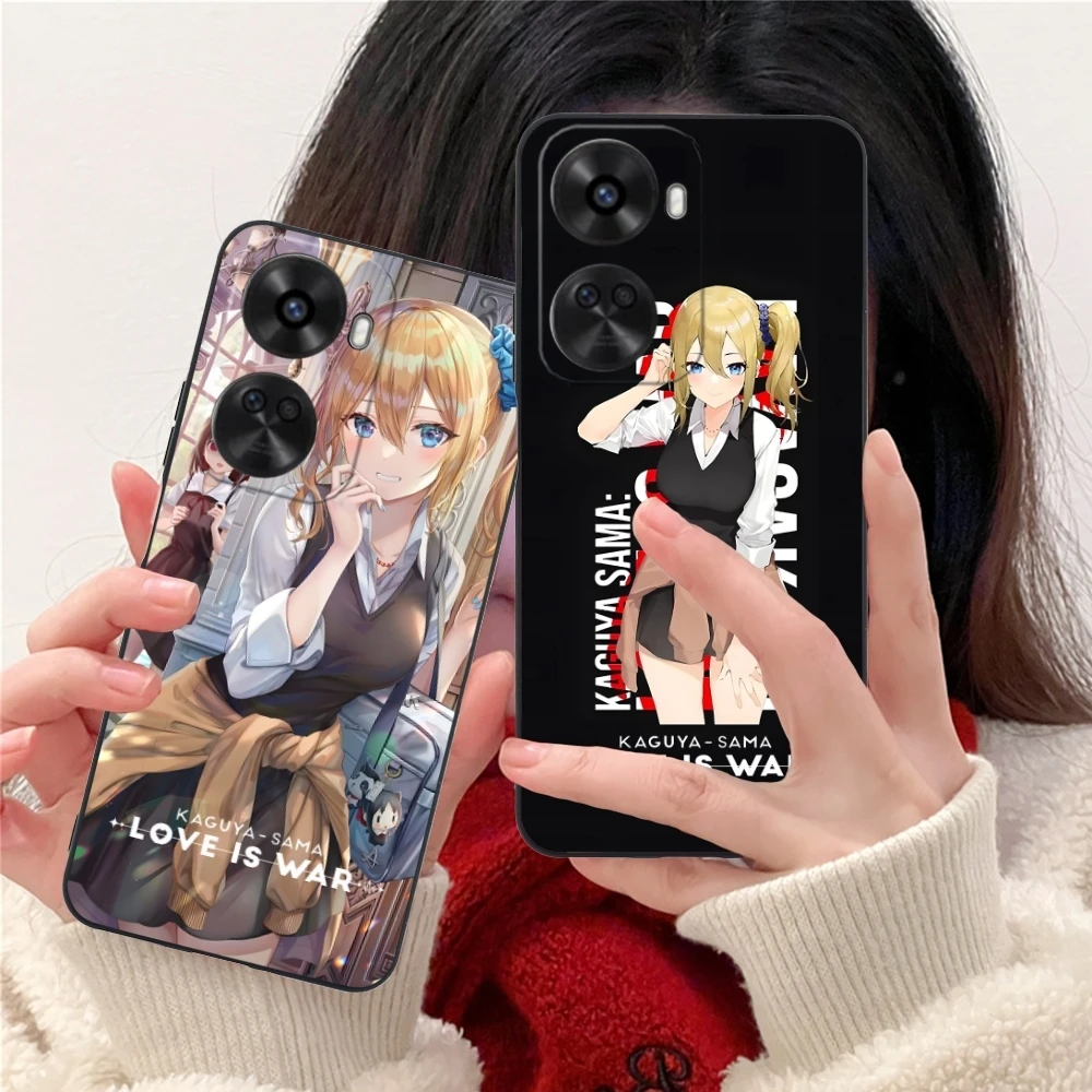 Kaguya Sama Hayasaka Mobile Phone Case for Huawei Nova 12 11 10 9 8 7 Pro SE 5G Black Soft Phone Cover Shell