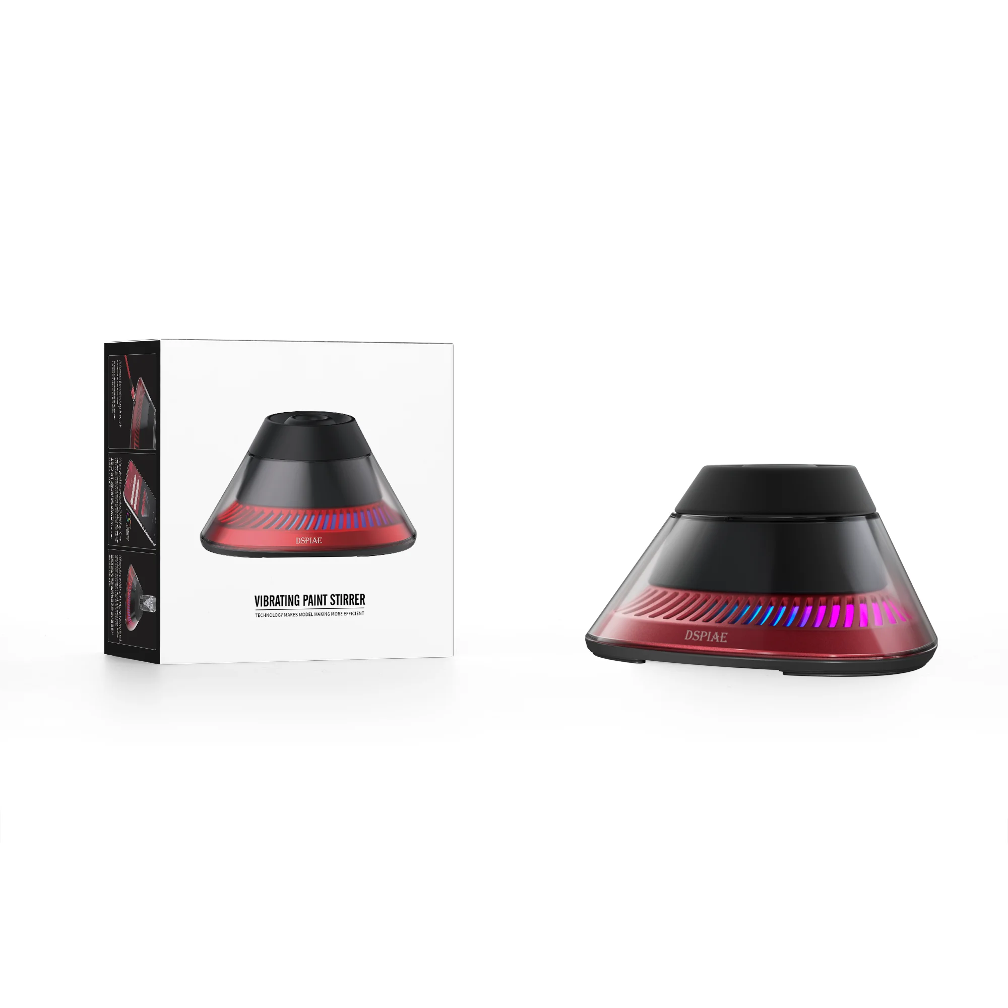 

DSPIAE MS-02 Oscillating Stirrer Model for Gundam Model Paints Vibrating Stirrer High Torque Brushless Motor 3-Speed Fast Mixing