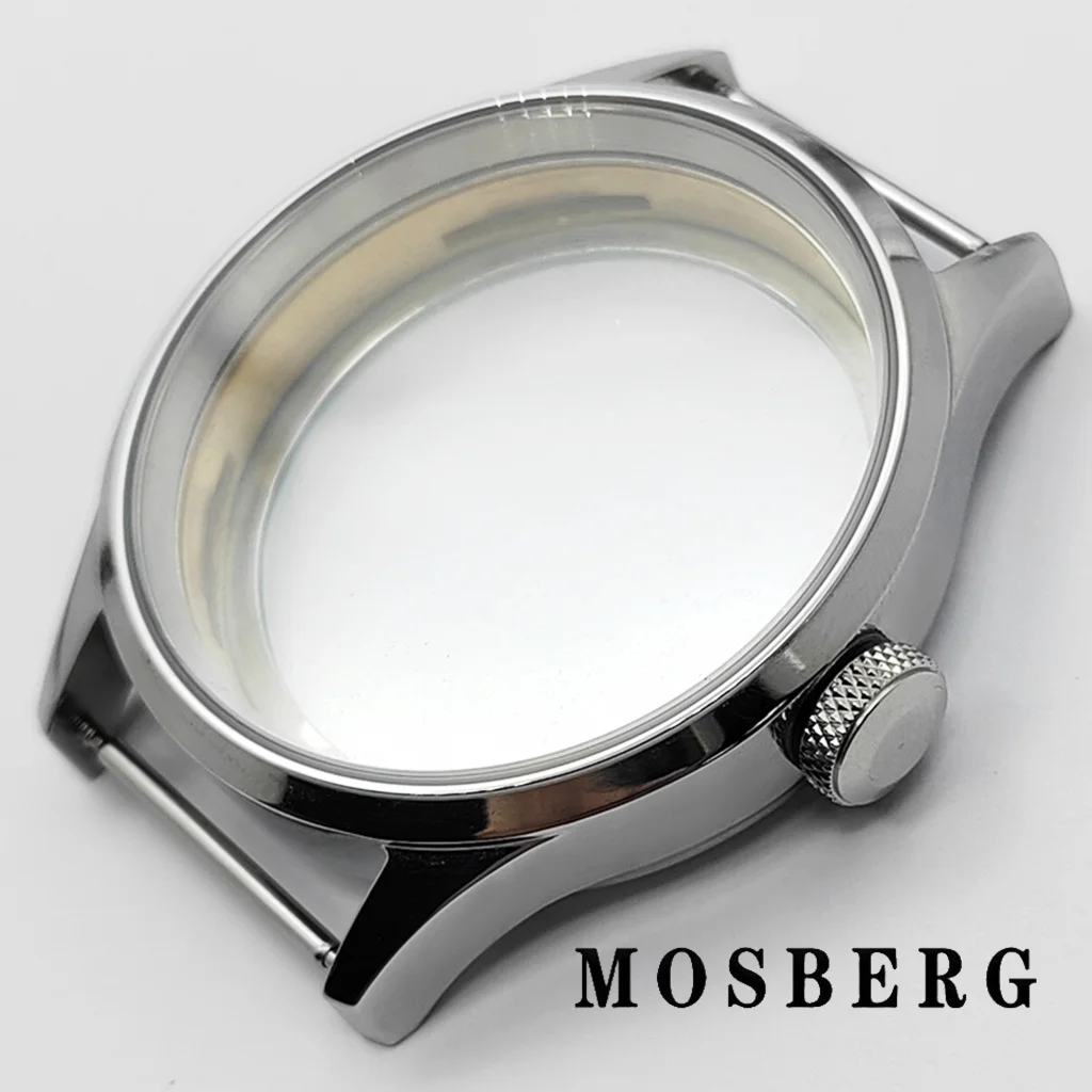 43 мм 6497 польский корпус часов, серебристый, твердый, нержавеющая сталь для ETA 6498 6497 ST3600 3620, аксессуары для часов с механизмом, детали