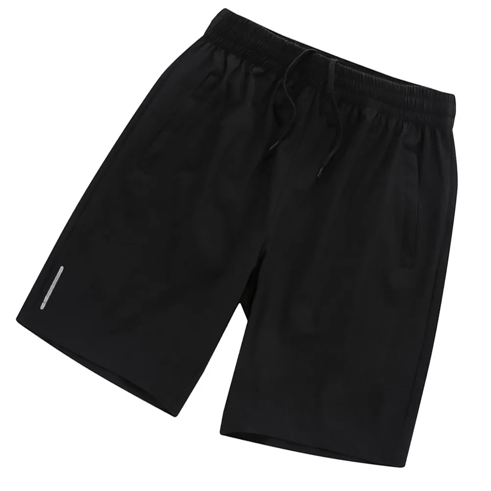 1Pcs Men Athletic Shorts Black 3Xl 80-90Kg Premium Cotton Polyester Running Short Pants Breathable Comfortable Exercise
