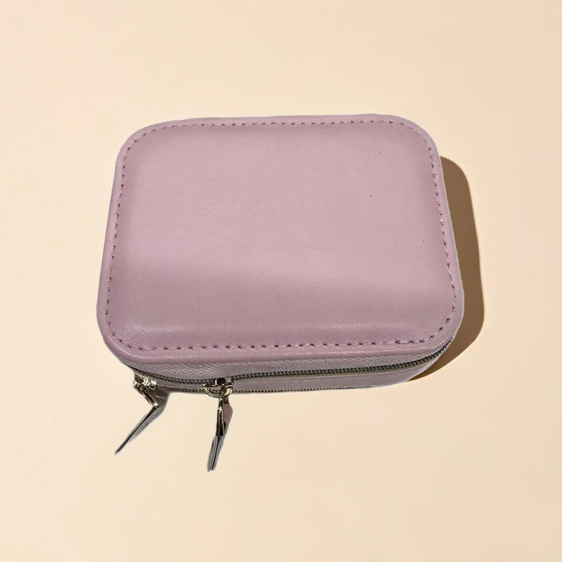 منظم مجوهرات السفر المحمول للنساء صندوق سوار قلادة عصابة بسيط وأنيق وخفيف الوزن صندوق تخزين مجوهرات صغير #5