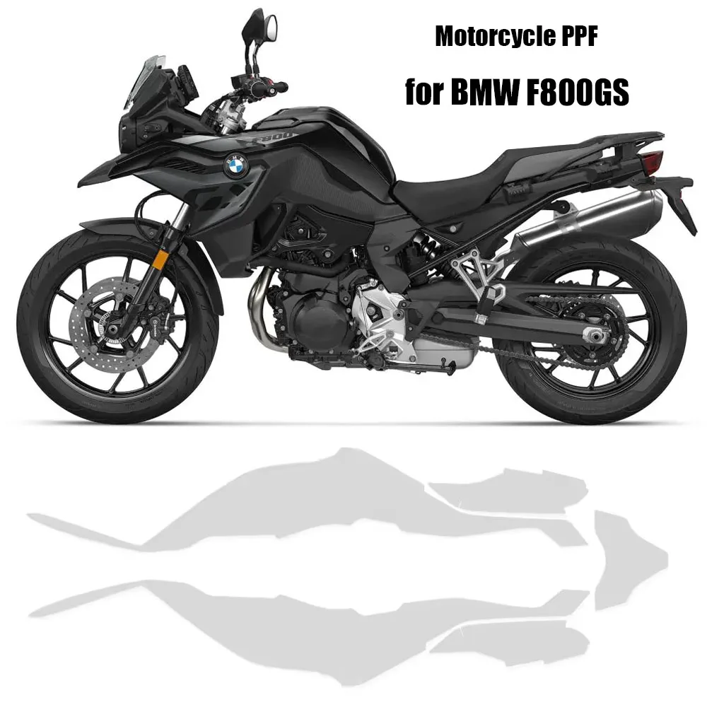

F800GS Самовосстанавливающийся ТПУ с полным покрытием, невидимая, устойчивая к царапинам, УФ-излучению, глянцевая пленка для BMW F800GS PPF, защитная пленка для краски