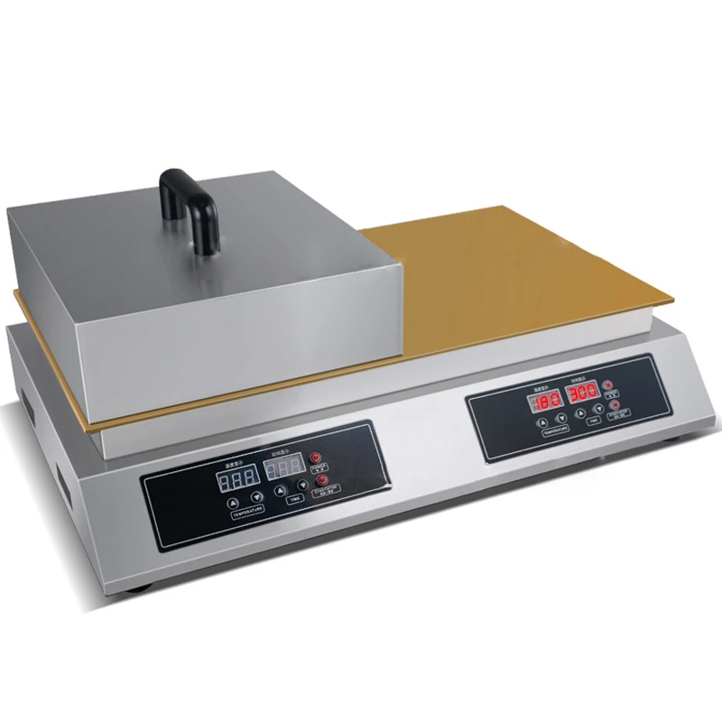 Machine à Souffler Électrique Commerciale Dorayaki Cookie Maker Pur Cuivre Numérique Snack Double Tête 2600W FC-S36-2