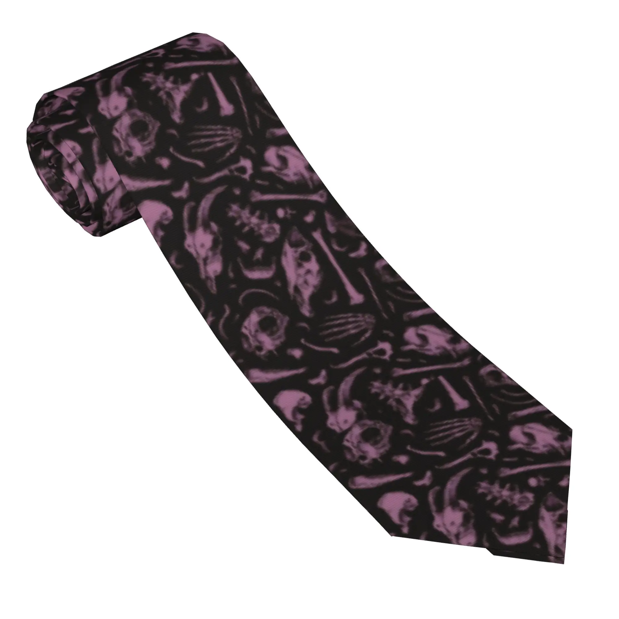 Halloween Gothic Coquette Necktie Unisex Polyester 8 cm Goth Coquette Neck Ties for Mens Skinny Wide Accessories Cravat Wedding