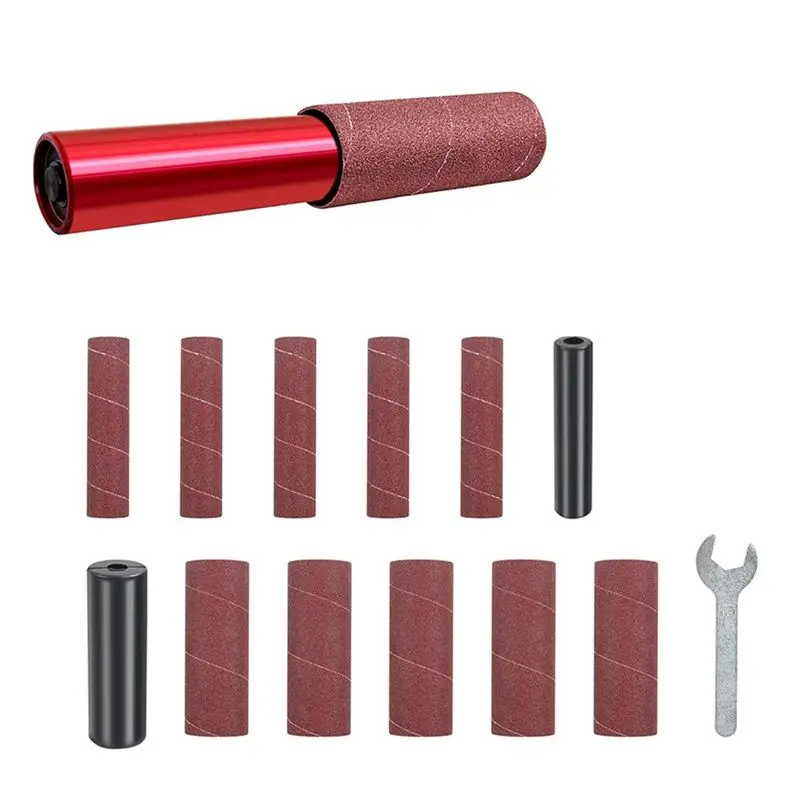 

Адаптер ABKU-Spindle Sander для электродрели, ручной резиновый шлифовальный барабан, шестигранный адаптер для патрона электродрели