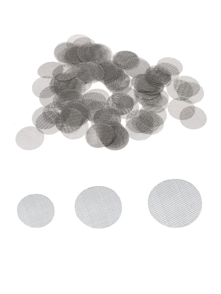 100 Stück Rauchfilter Siebfilter 10-20mm 304 Edelstahl Rauchfilter Pfeifentabakfilter Pfeifensieb Gaze – Detail 7
