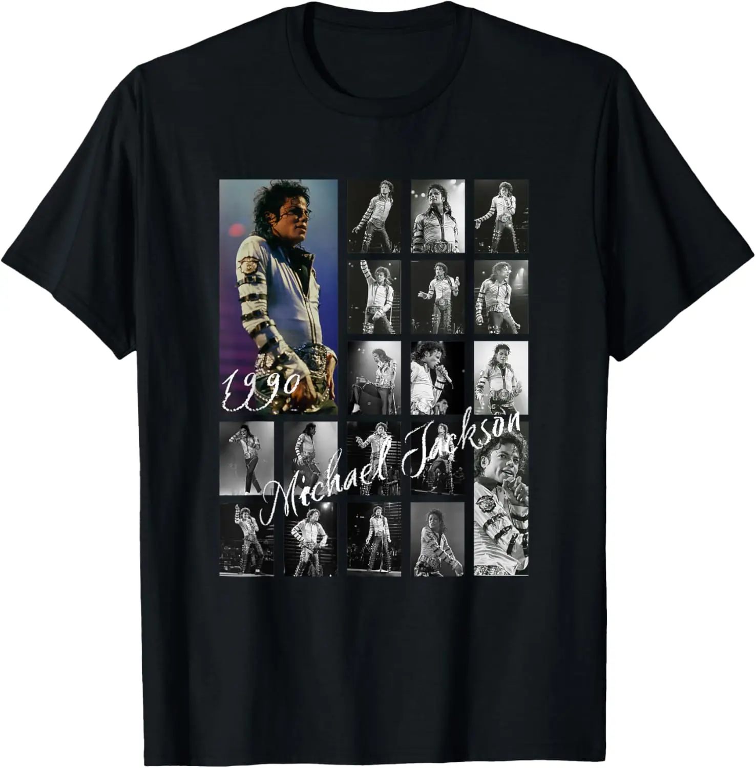 Michael Jackson 077 T-Shirt Unisex Pure Cotton Short-Sleeve Tee – Comfortable, Soft, Quick-Drying, and Suitable for Casual, Sports, and Outdoor Activities (Crew Neck)