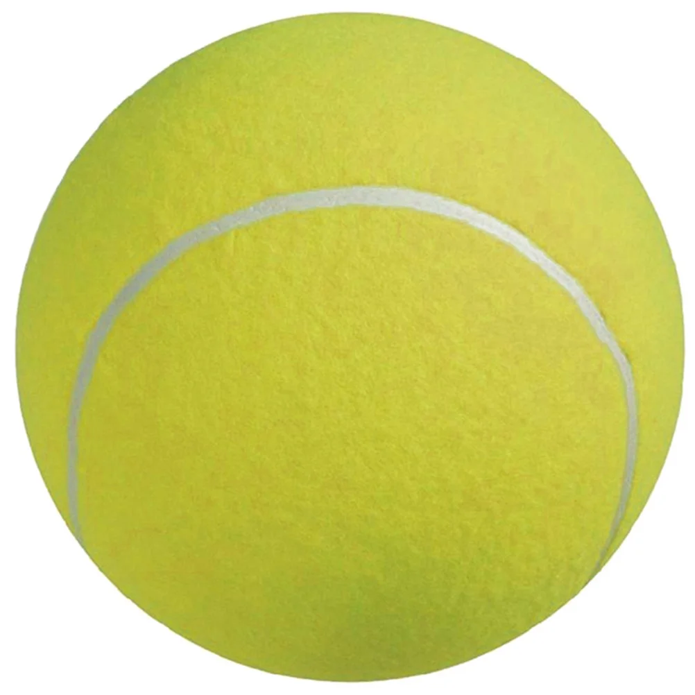 2Pcs 24Cm 대형 테니스 공 9.5 인치 유연한 고무 공 부드러운 터치 플란넬 커버 야외 스포츠에 이상적
