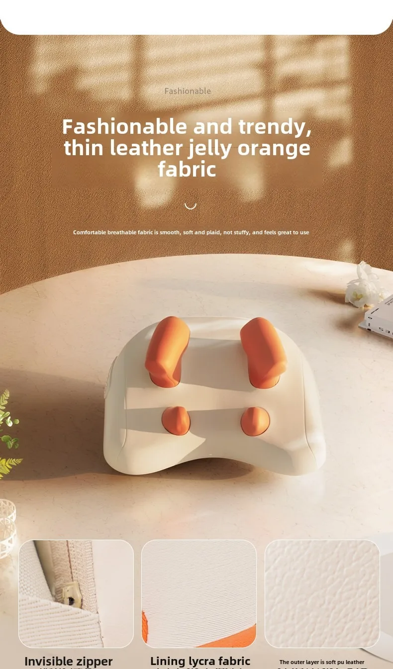 JAIYORL Trapezius Electric Massage Pillow Wireless Car And Home Massager Heating Waist Neck Leg Cervical Shiatsu Kneading image 6