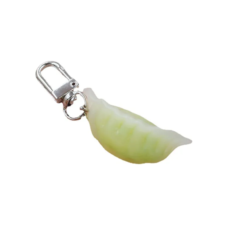 Picture 6: Simulated Dumplings Keychain Creative Egg Dumplings Fried Egg Dumplings Fried Car Pendant Decoration Model Gift