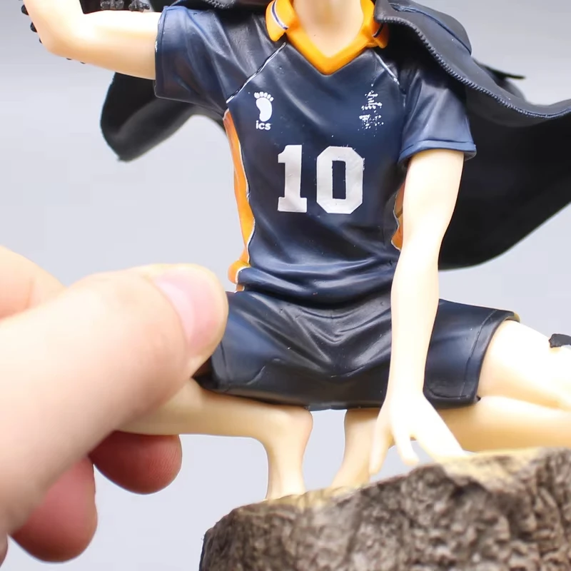 22cm haikyuu hinata shoyo vôlei pequeno sol anime figura modelo estátua meninos coleção decoração de mesa ornamento brinquedos presentes
